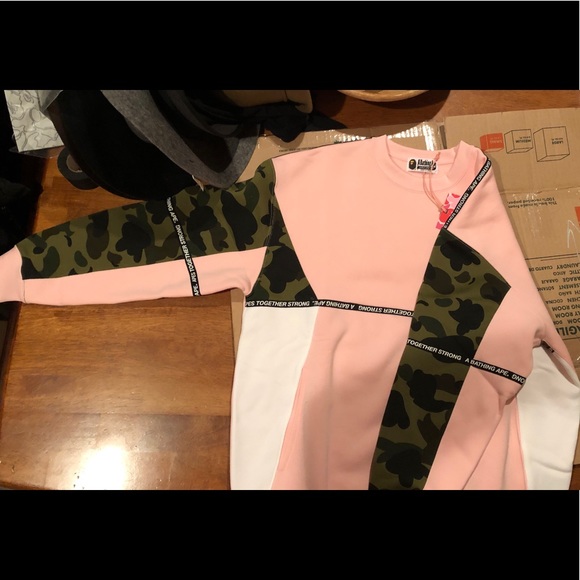 Bape Sweaters - A Bathing Ape (BAPE) Ladies Crewneck Sweater